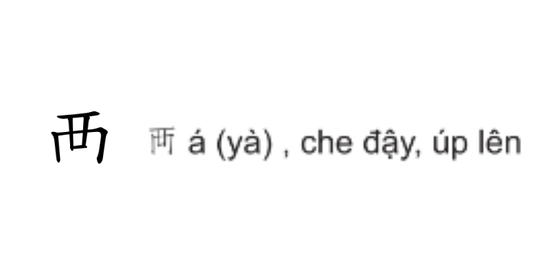 các hình ảnh bộ thủ tiếng trung mới