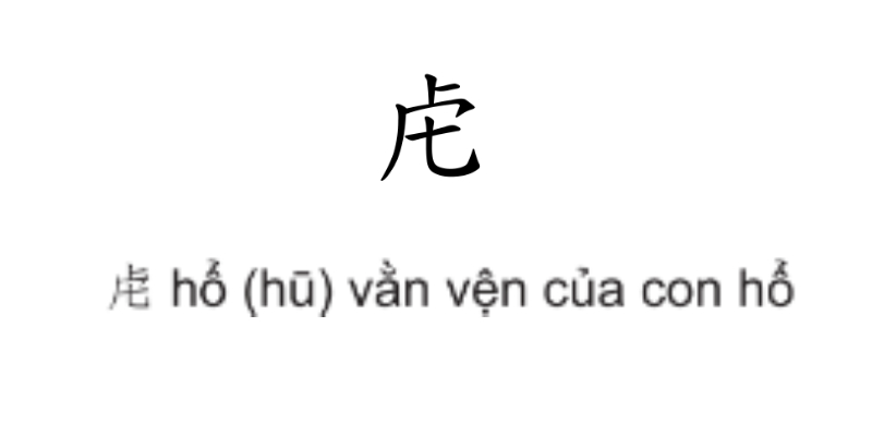 các hình ảnh bộ thủ tiếng trung