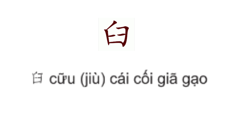 hình ảnh bộ thủ tiếng trung cơ bản nhất